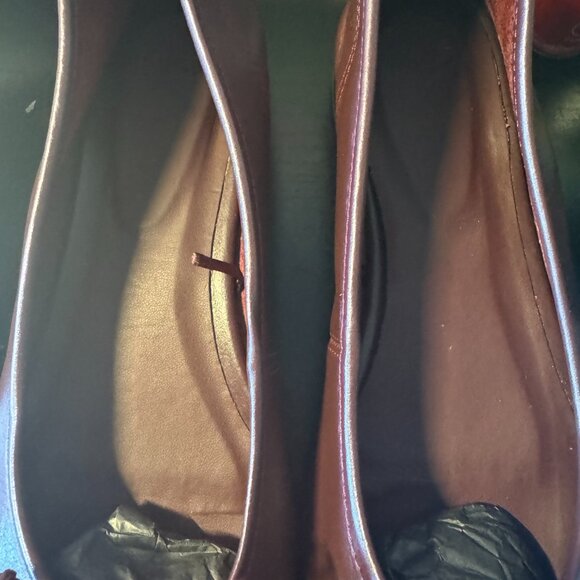 SOLD OUT • Burgundy leather ballet flats • Worn twice only - Picture 10 of 10